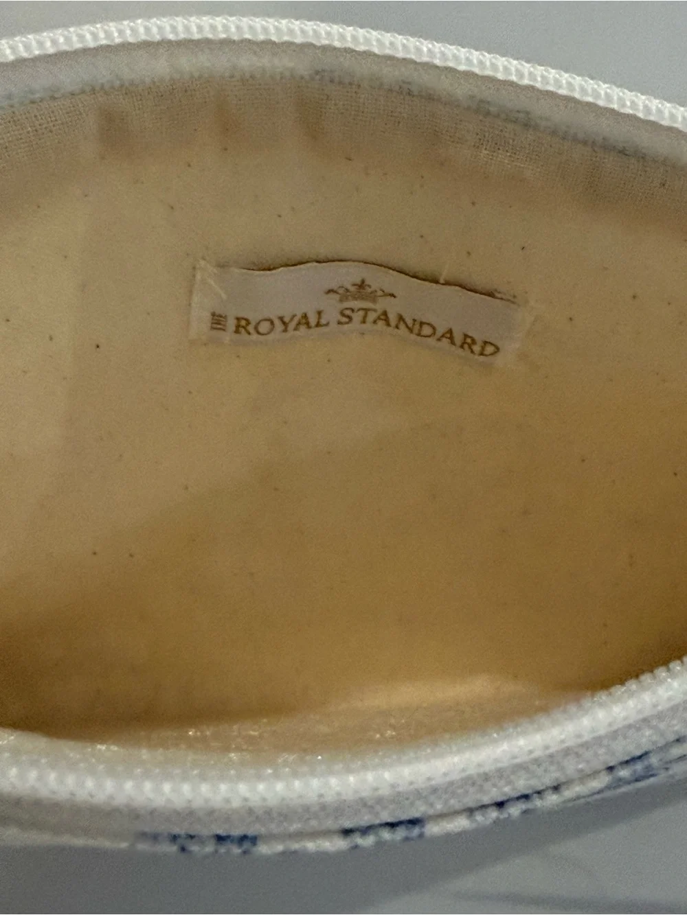 The Royal Standard Blue Toile Cosmetic Pouch